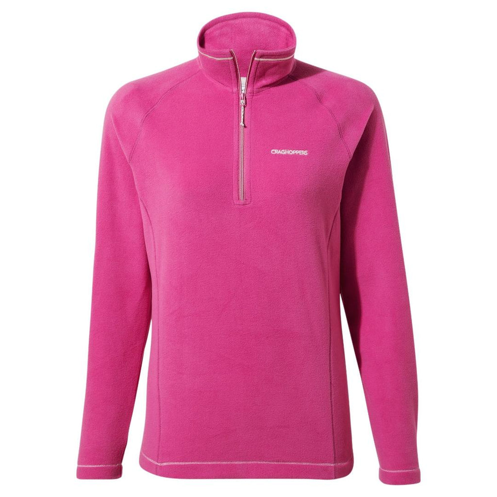 Craghoppers Women's Miska Half Zip Fleece - Fuchsia - Beales department store