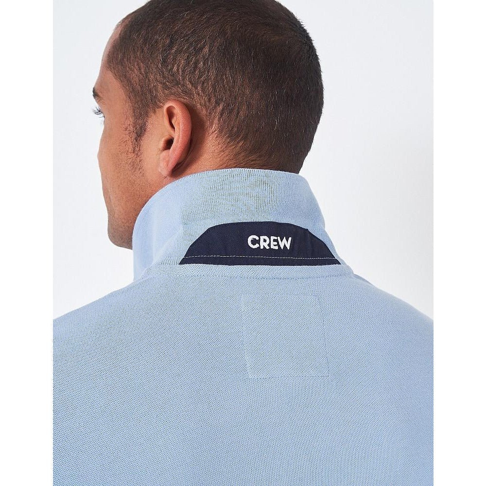 Crew Clothing Classic Pique Polo - Blue - Beales department store