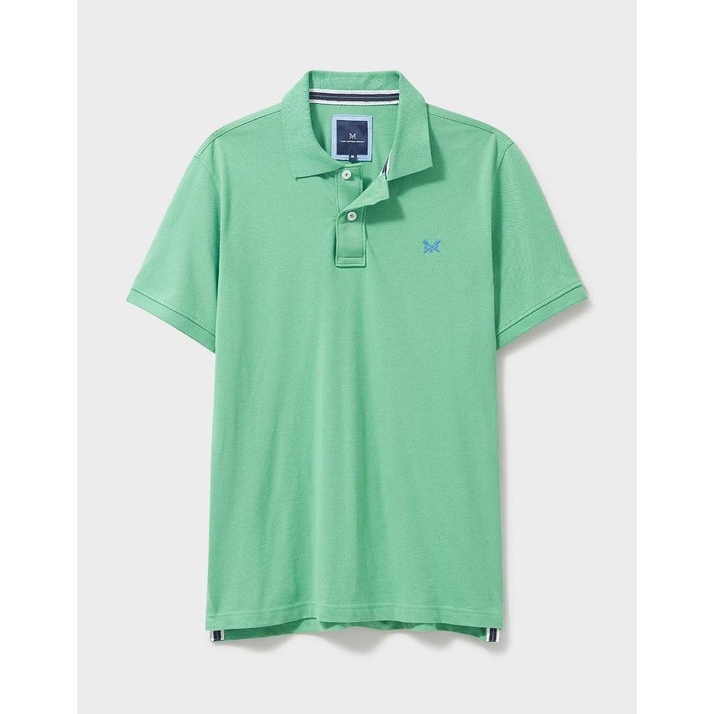 Crew Clothing Classic Pique Polo Shirt - Green - Beales department store