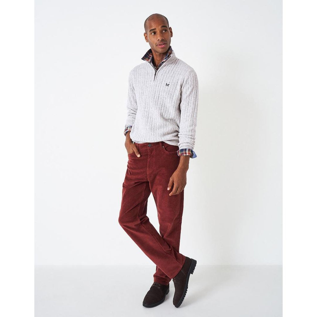 Crew Clothing Cord Trousers - Red - Beales department store