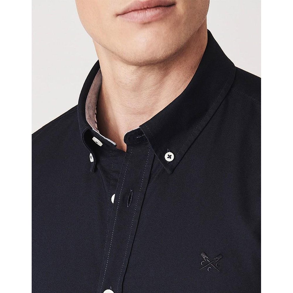 Crew Clothing Crew Slim Oxford Shirt - Navy - Beales department store