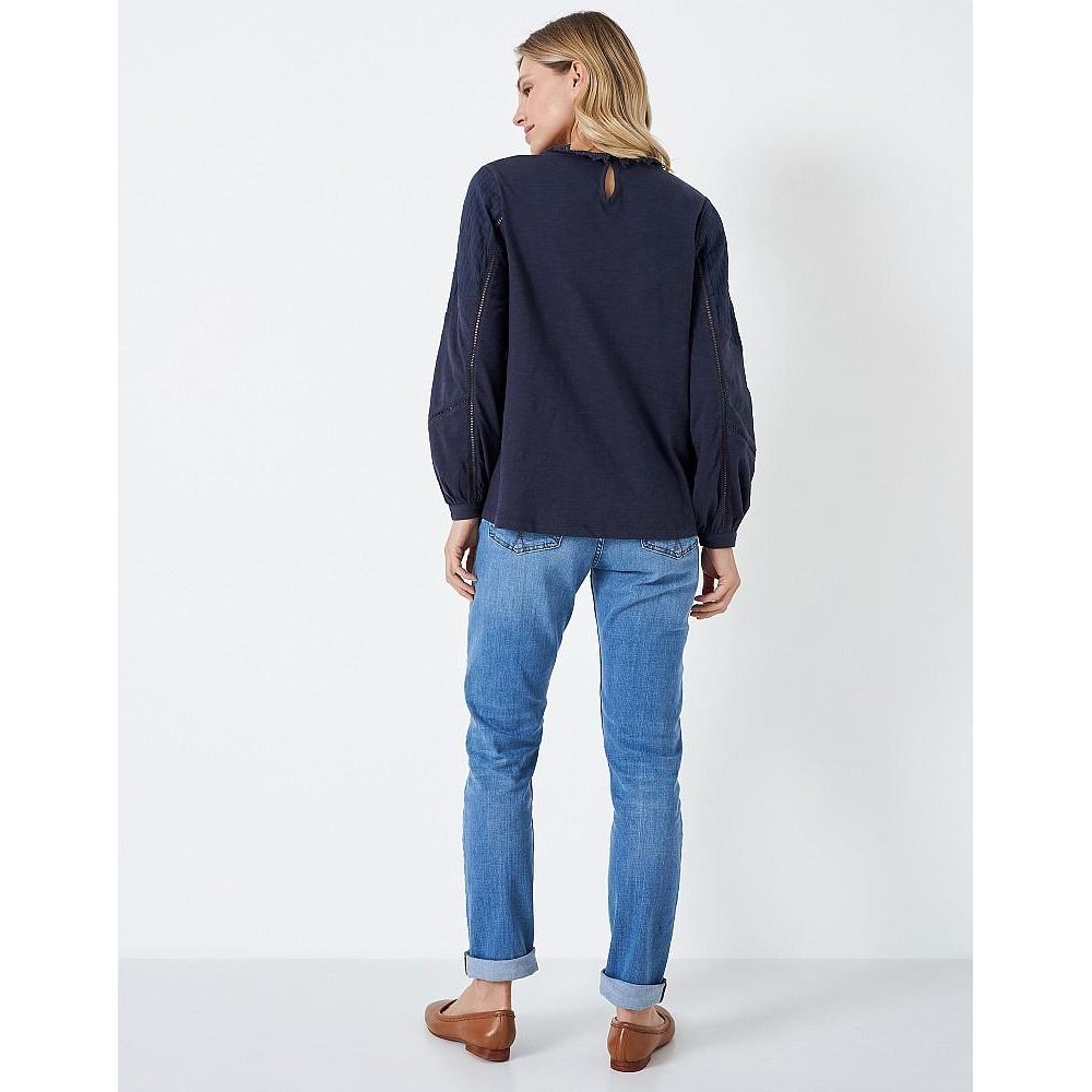 Crew Clothing Gabour Blouse - Navy - Beales department store