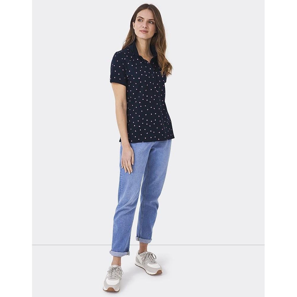 Crew Clothing Heart Polo - Navy - Beales department store