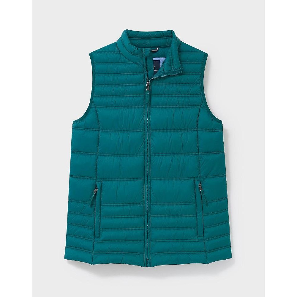 Crew Clothing Lightweight Gilet - Spruce Teal - Beales department store