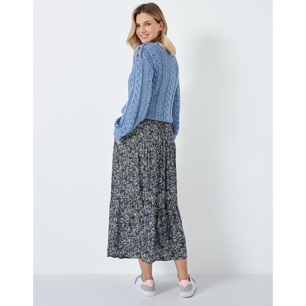 Crew Clothing Sienna Skirt - Pale Blue - Beales department store