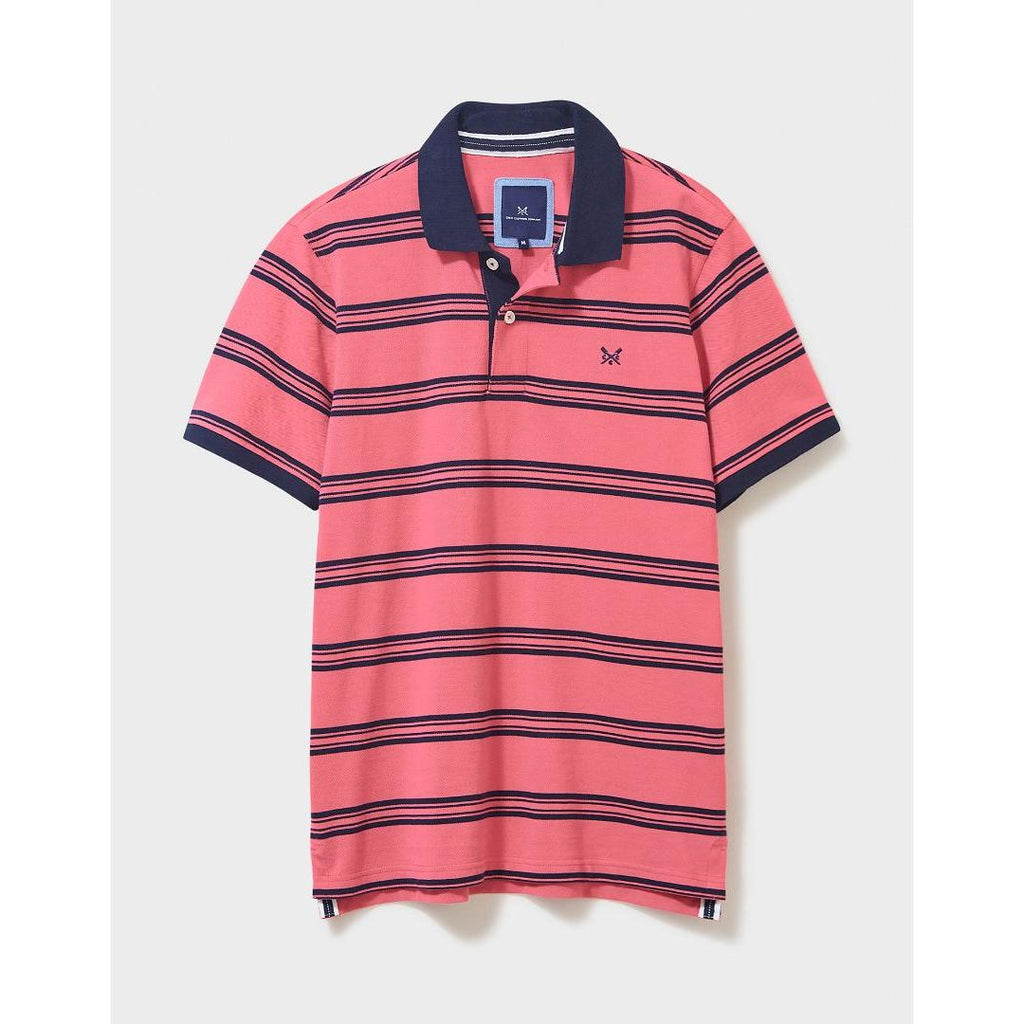 Crew Clothing Westcott Polo Shirt - Rose Navy - Beales department store