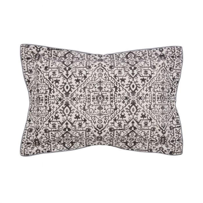Dhaka Oxford Pillowcase Charcoal - Beales department store