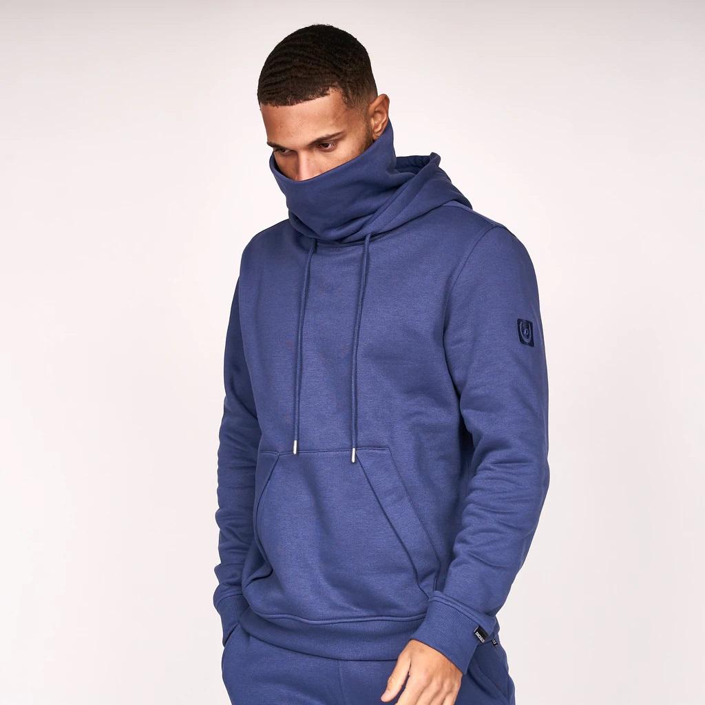 Duck & Cover Meleweres Snood Hoodie - Blue Indigo - Beales department store