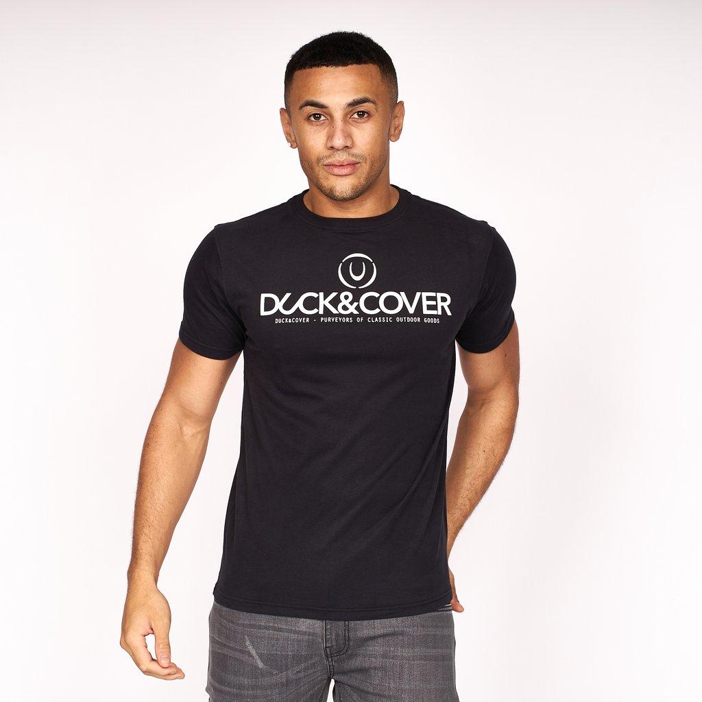 Duck & Cover Nellmare Graphic Tee - Black - Beales department store