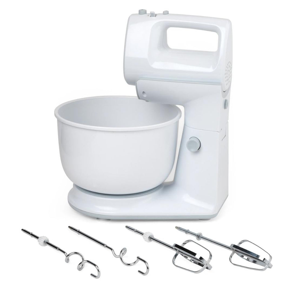 EK4744P Progress Twin Stand and Hand Mixer White - Beales department store