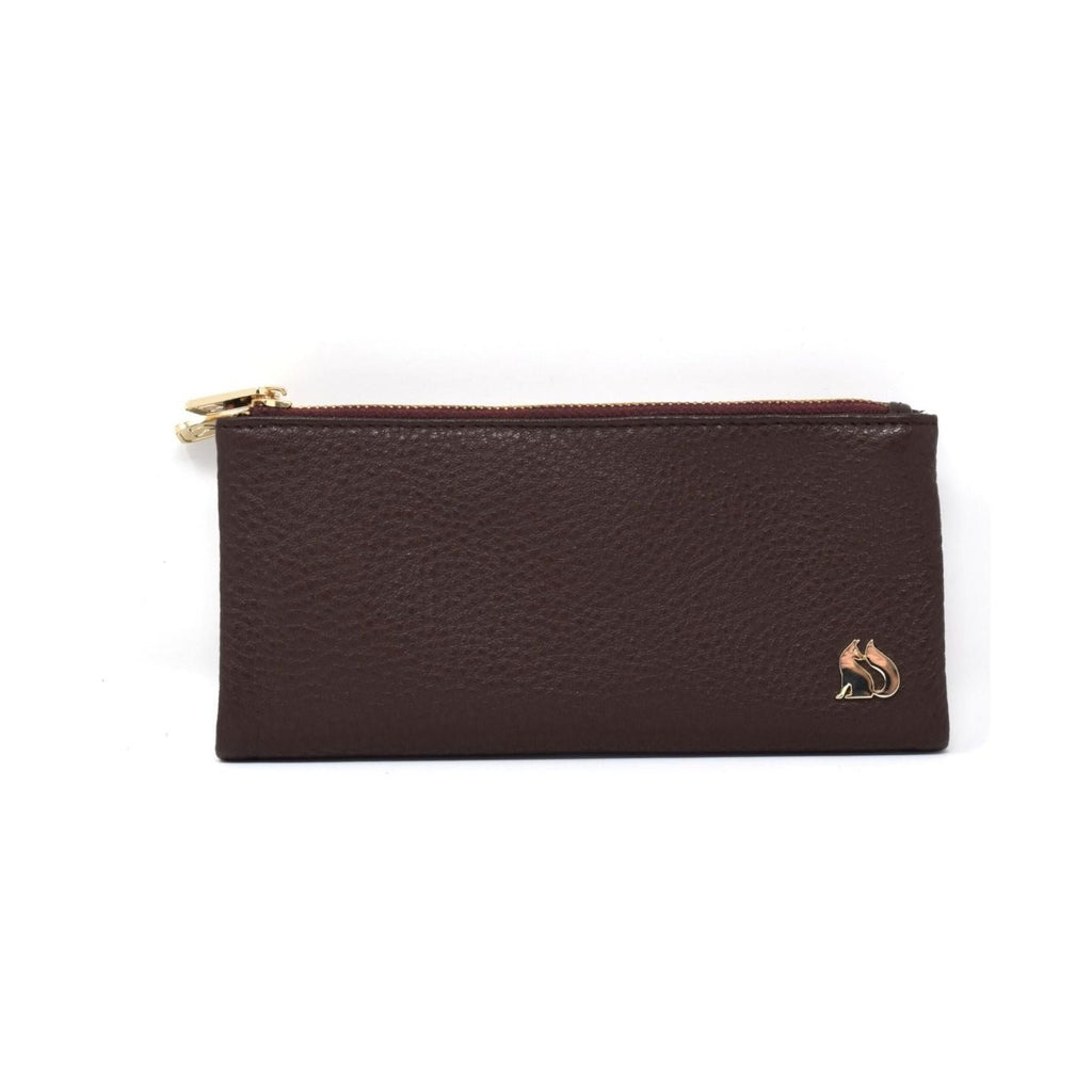 Foxfield Leather Levens Magnetic Envelope Purse - Brown - Beales department store