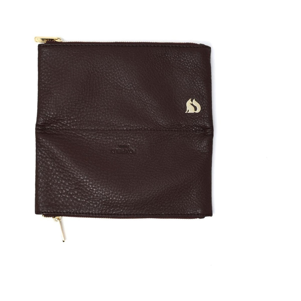 Foxfield Leather Levens Magnetic Envelope Purse - Brown - Beales department store