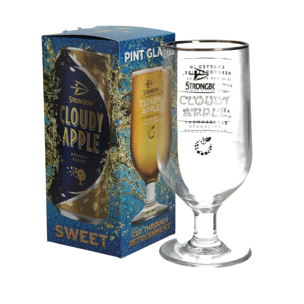 Gift Boxed Strongbow Cider Glass - Beales department store