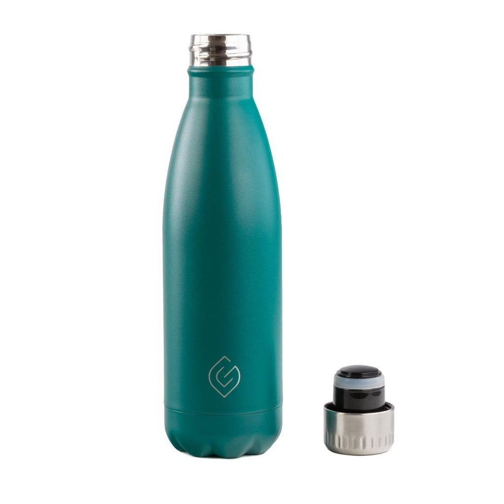 Greenfield Collection Coast Insulated Bottle - Green - Beales department store