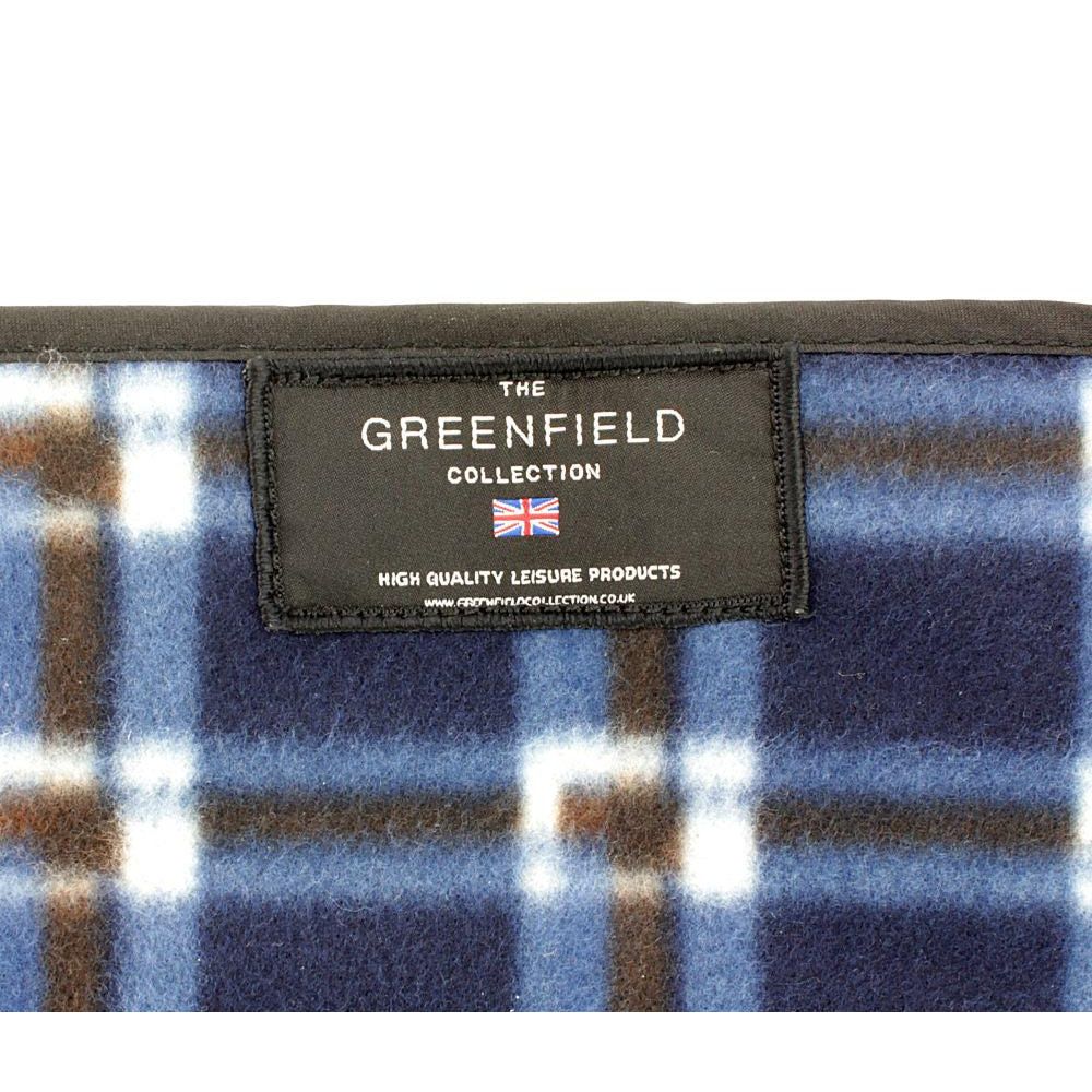 Greenfield Collection Midnight BluePlaid Moisture Resistant Picnic Blanket - Beales department store