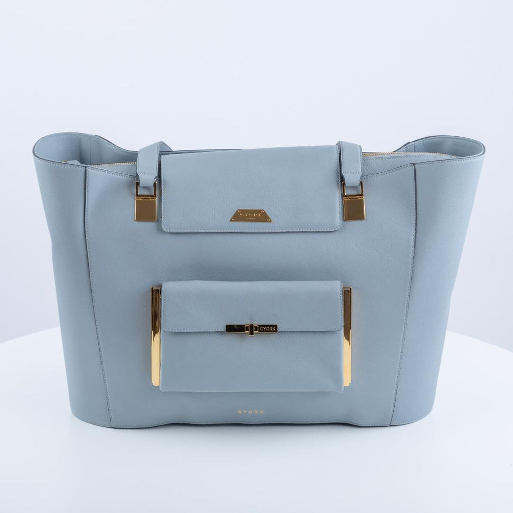 Gyork London Knightsbridge Grey Tote and Clutch - Beales department store