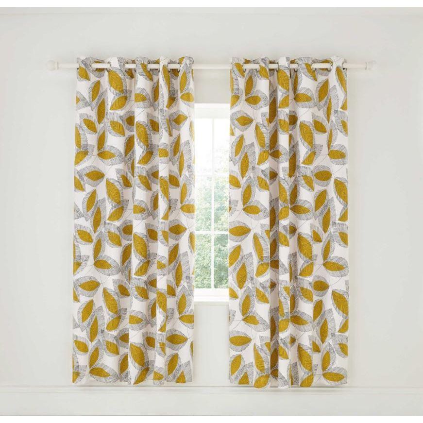 Helena Springfield Grove Lined Curtains 66X72 (168X183Cm) in Cinnamon - Beales department store