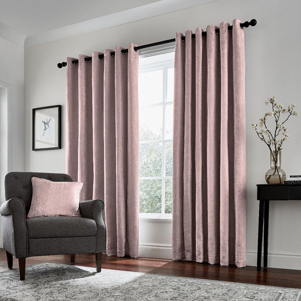 Helena Springfield Roma Lined Curtains 90 x 90, Rose - Beales department store