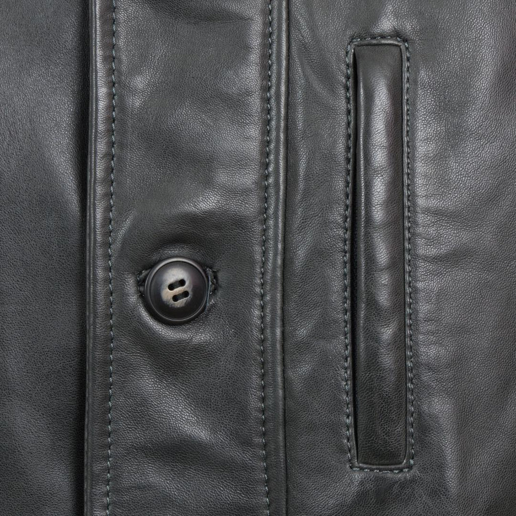 Hide Park Jerry Men’s Grey Leather Jacket - Beales department store