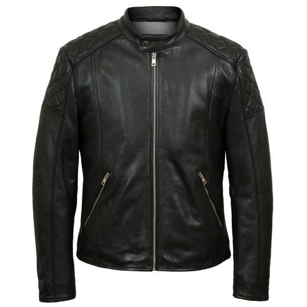 Hide Park Noah Men’s Black Leather Jacket - Beales department store