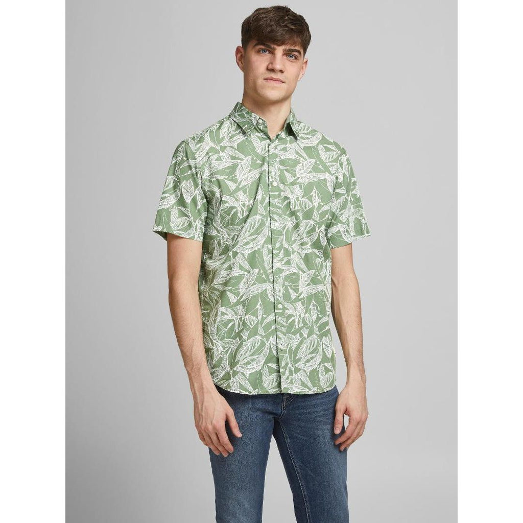Jack & Jione Short Sleeve Shirt - Sea Spray - Beales department store
