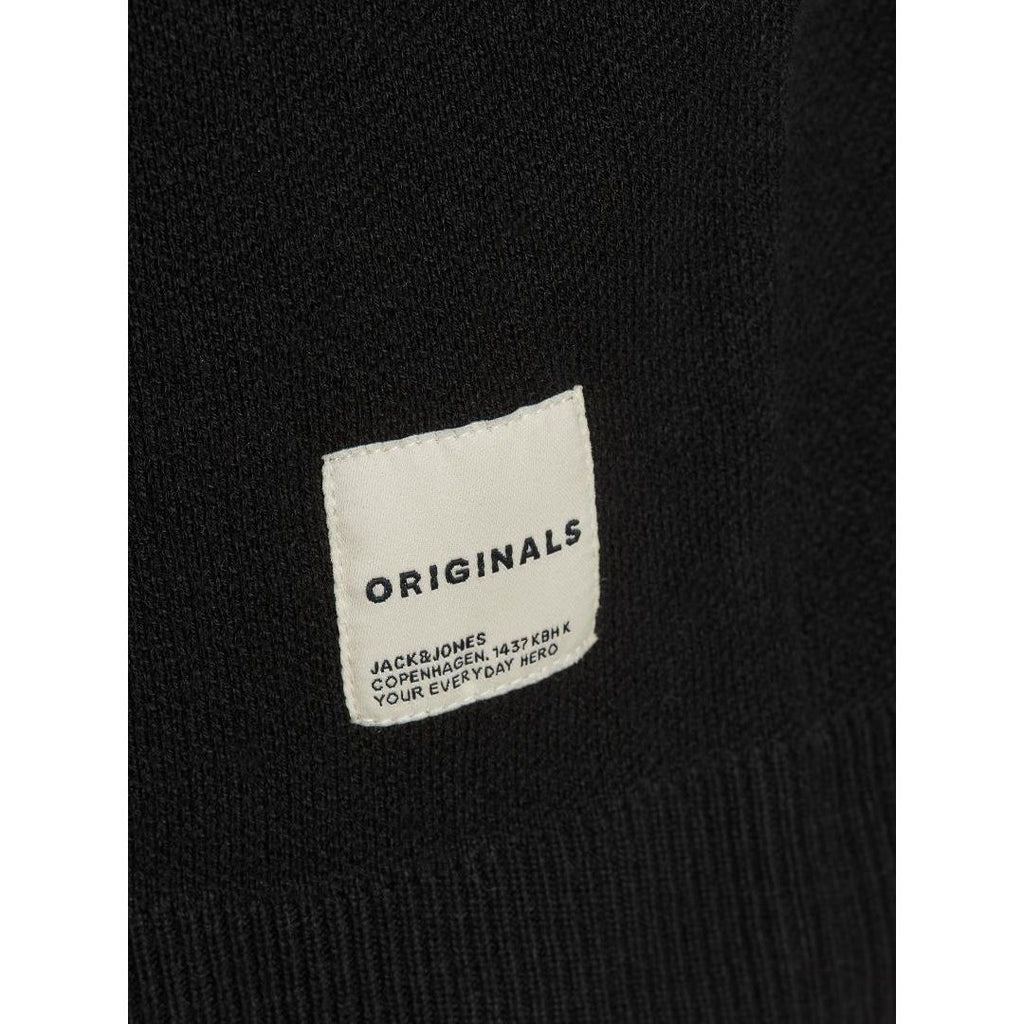 Jack & Jones Zip Knitwear - Black - Beales department store