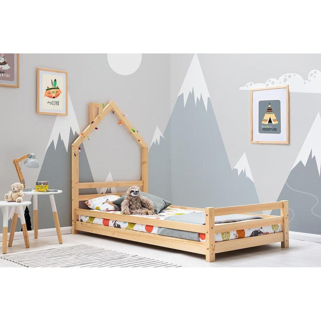 Juni Kids Pine Wooden House Bed - Beales department store