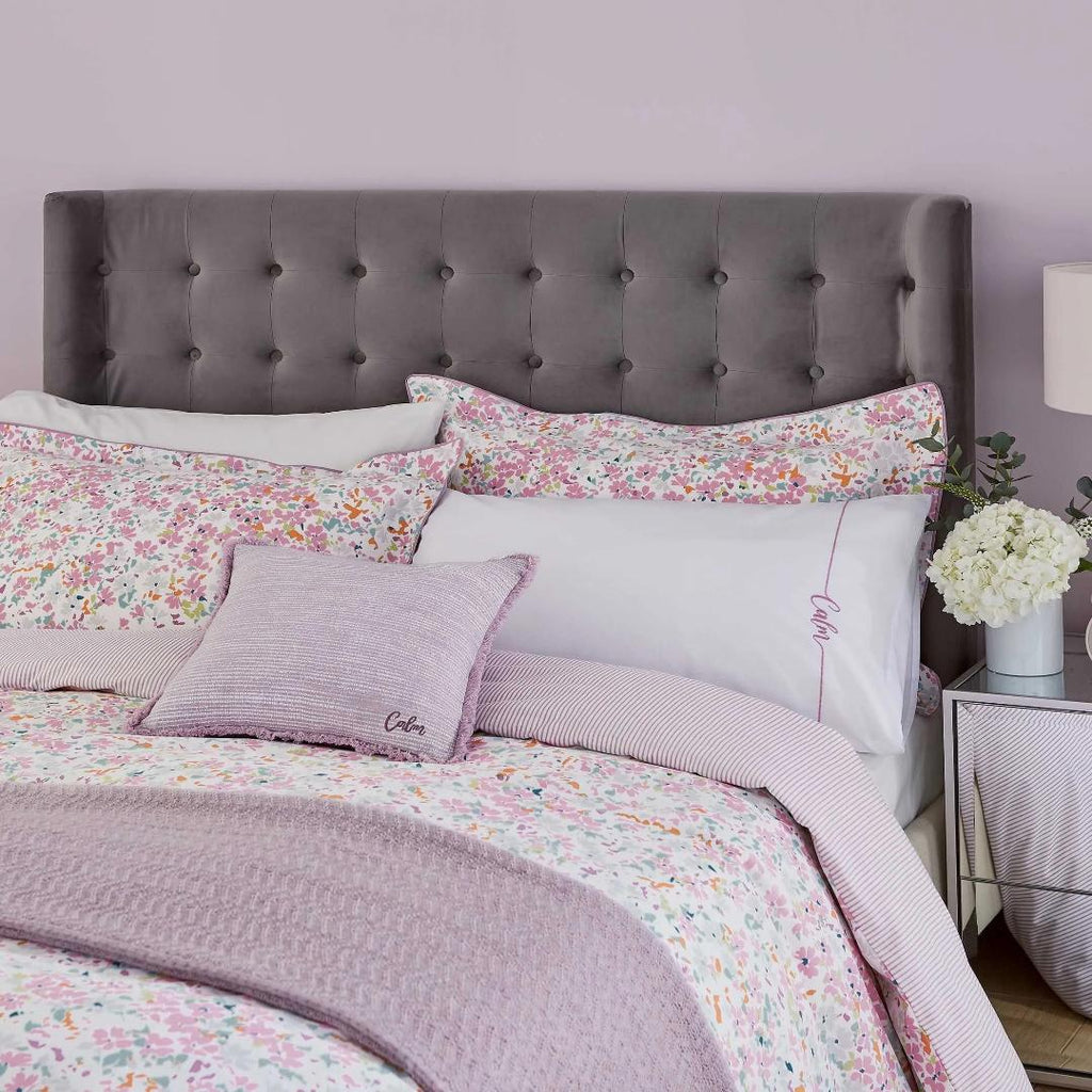 Katie Piper Calm Daisy Duvet Cover Set - Pink/Lilac - Beales department store
