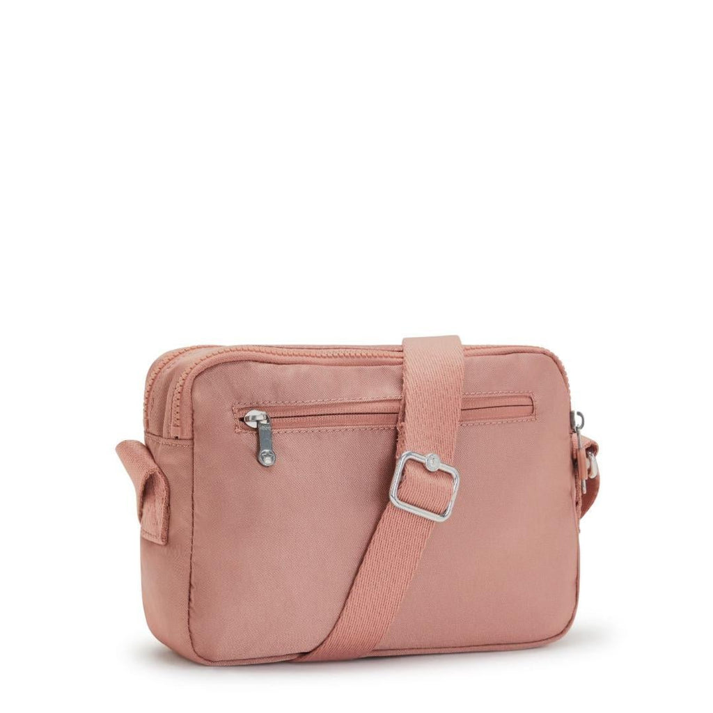 Kipling Abanu M Medium Crossbody Bag - Dynamic Twill Warm Rose - Beales department store