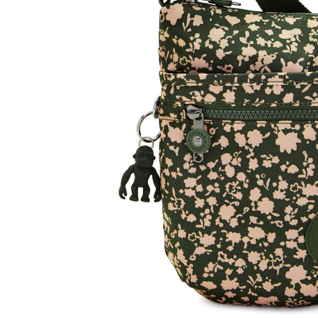 Kipling Arto Medium Crossbody Shoulder Bag - Fresh Floral - Beales department store