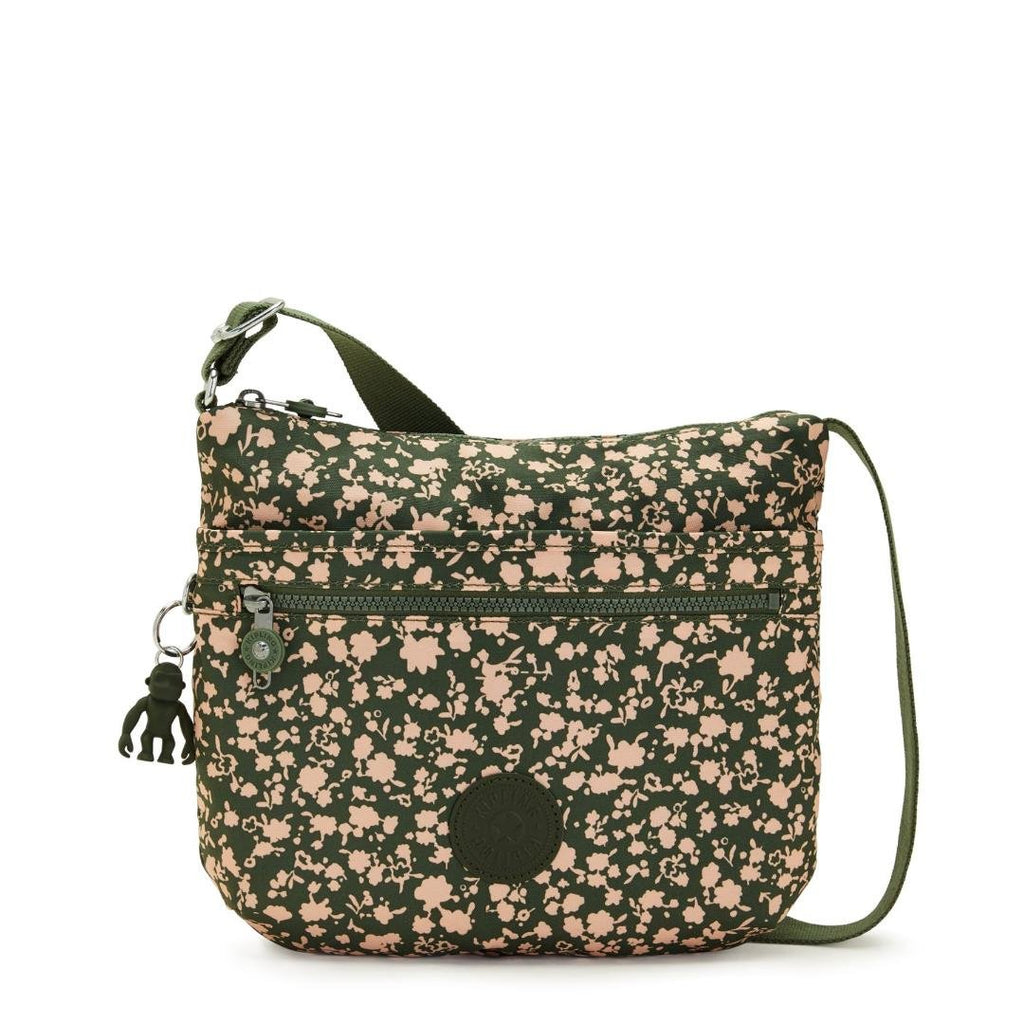 Kipling Arto Medium Crossbody Shoulder Bag - Fresh Floral - Beales department store