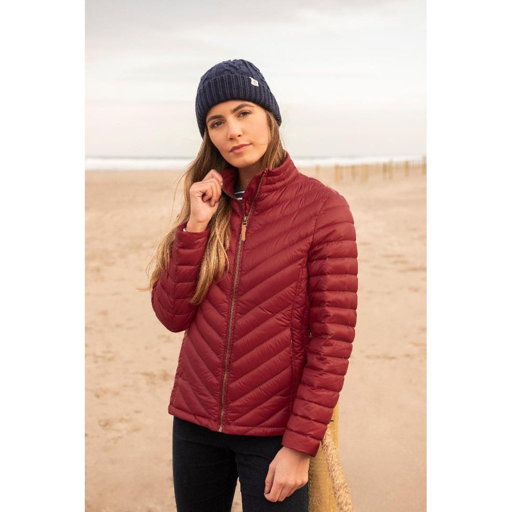 Lighthouse Lara Down Jacket - Deep Red - Beales department store