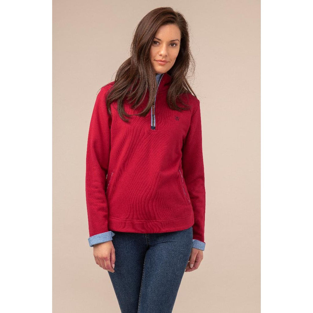 Lighthouse Shore Jersey - Deep Red - Beales department store