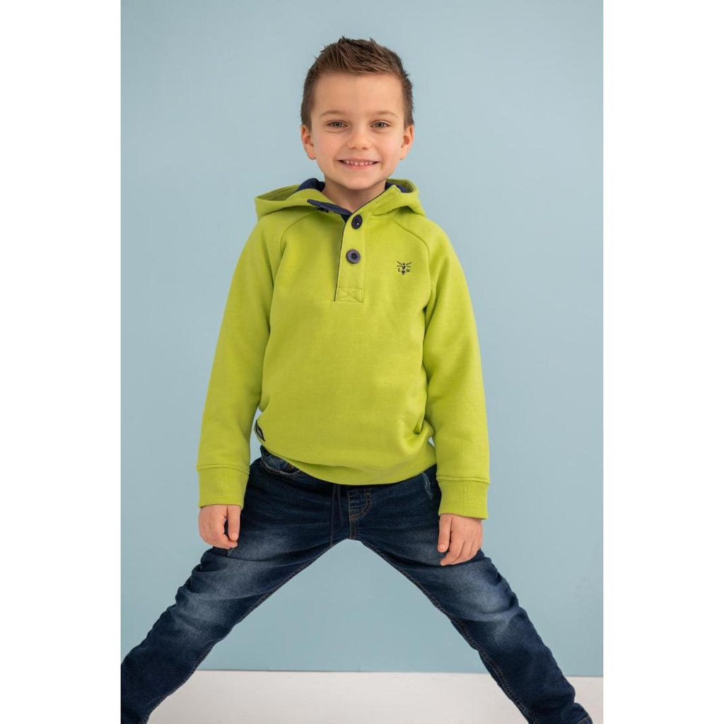 Little Lighthouse Jack Hoodie - Lime - Beales department store