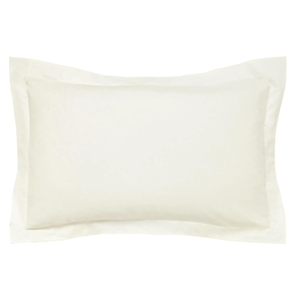 Peacock Blue Hotel 300 Thread Count Oxford Pillowcase - Ivory - Beales department store