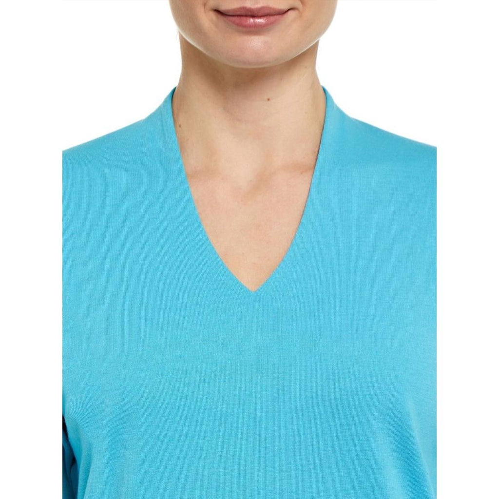 PENNY PLAIN Lagoon High Back V-Neck Top - Beales department store