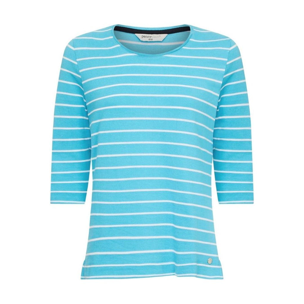 PENNY PLAIN Lagoon Striped Top - Beales department store