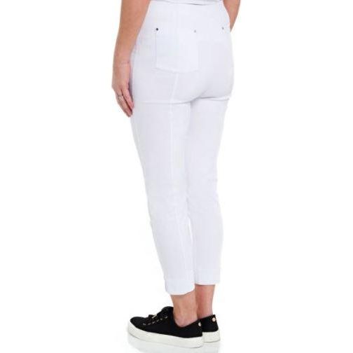 PENNY PLAIN White Cropped Trousers - Beales department store