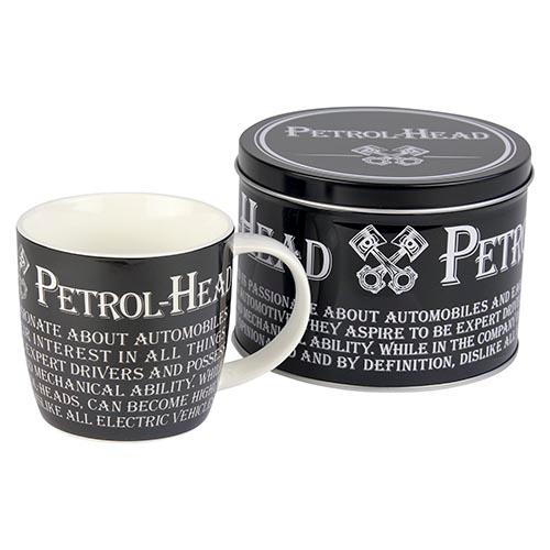 Petrol Head Mug In A Tin - Beales department store