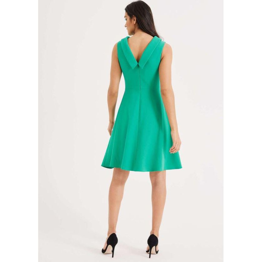 Phase Eight Charly Ruched Waist Dress - Green - Beales department store
