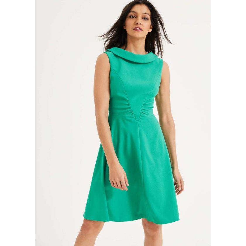 Phase Eight Charly Ruched Waist Dress - Green - Beales department store