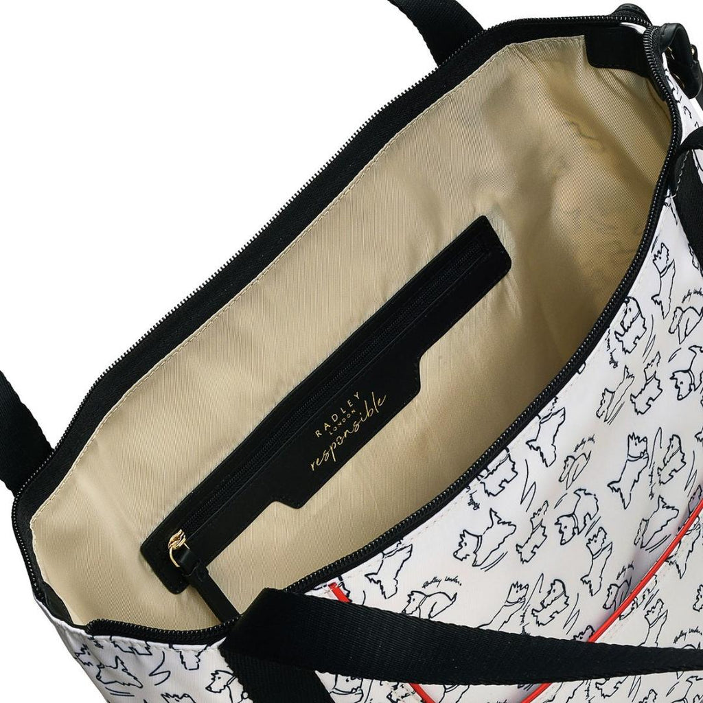 Radley 24/7 Sketch Street Medium Ziptop Shoulder Bag - Chalk - Beales department store