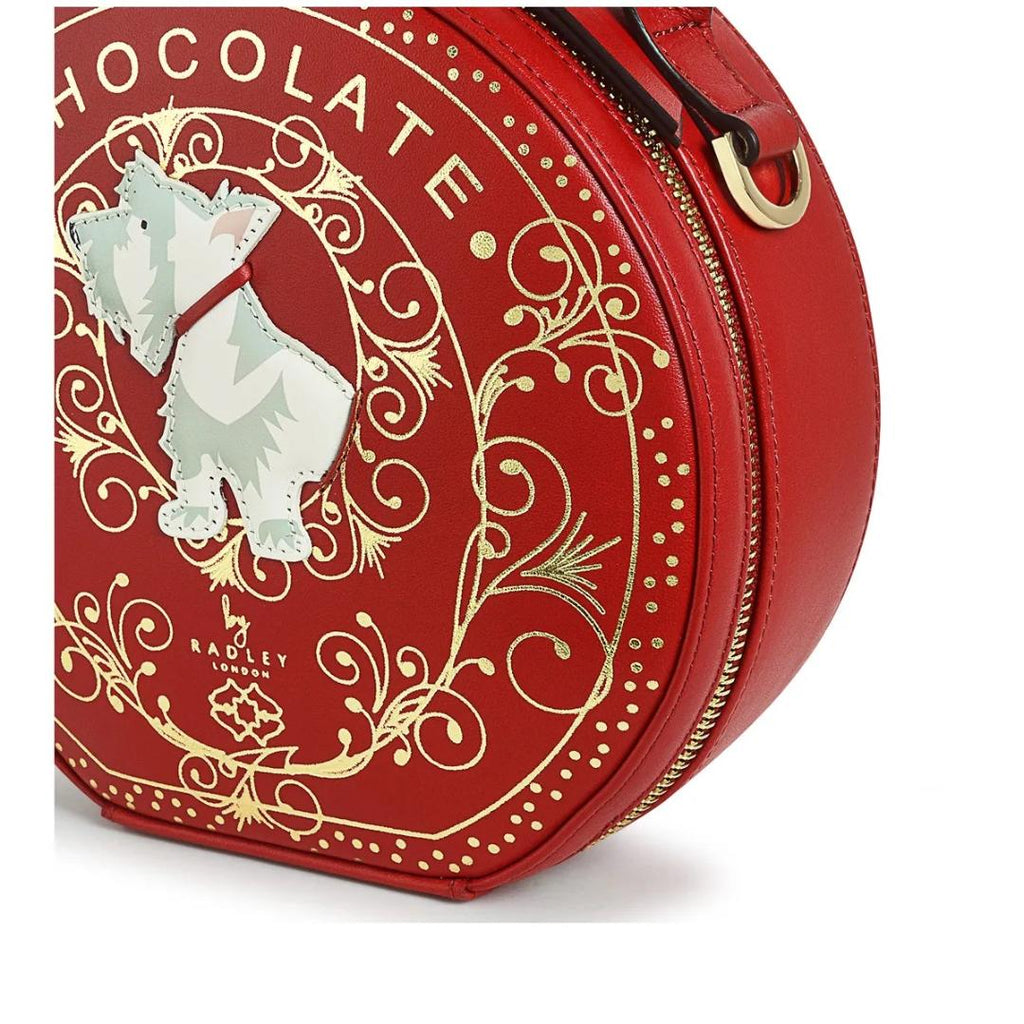 Radley Chocolate Heaven Small Zip Around Crossbody Bag - Poinsettia - Beales department store