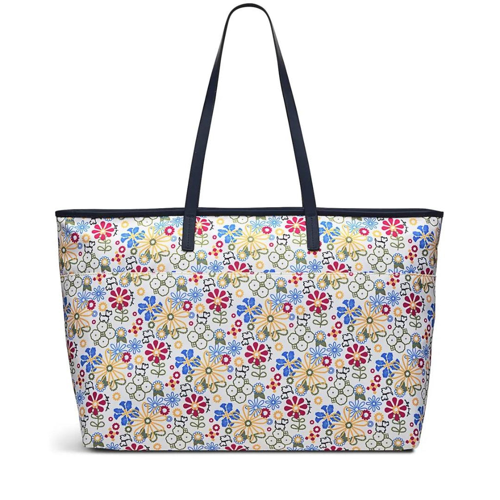 Radley Finsbury Park Radley Broderie Large Ziptop Tote Bag - Chalk - Beales department store