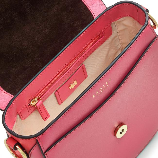 Radley Liverpool Street 2.0 Medium Flapover Crossbody Bag - Sweet Coral - Beales department store