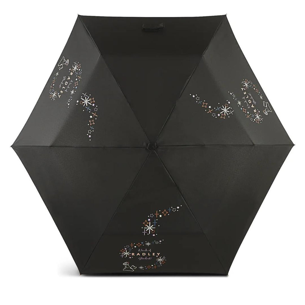 Radley Stardust Responsible Handbag Umbrella - Black - Beales department store