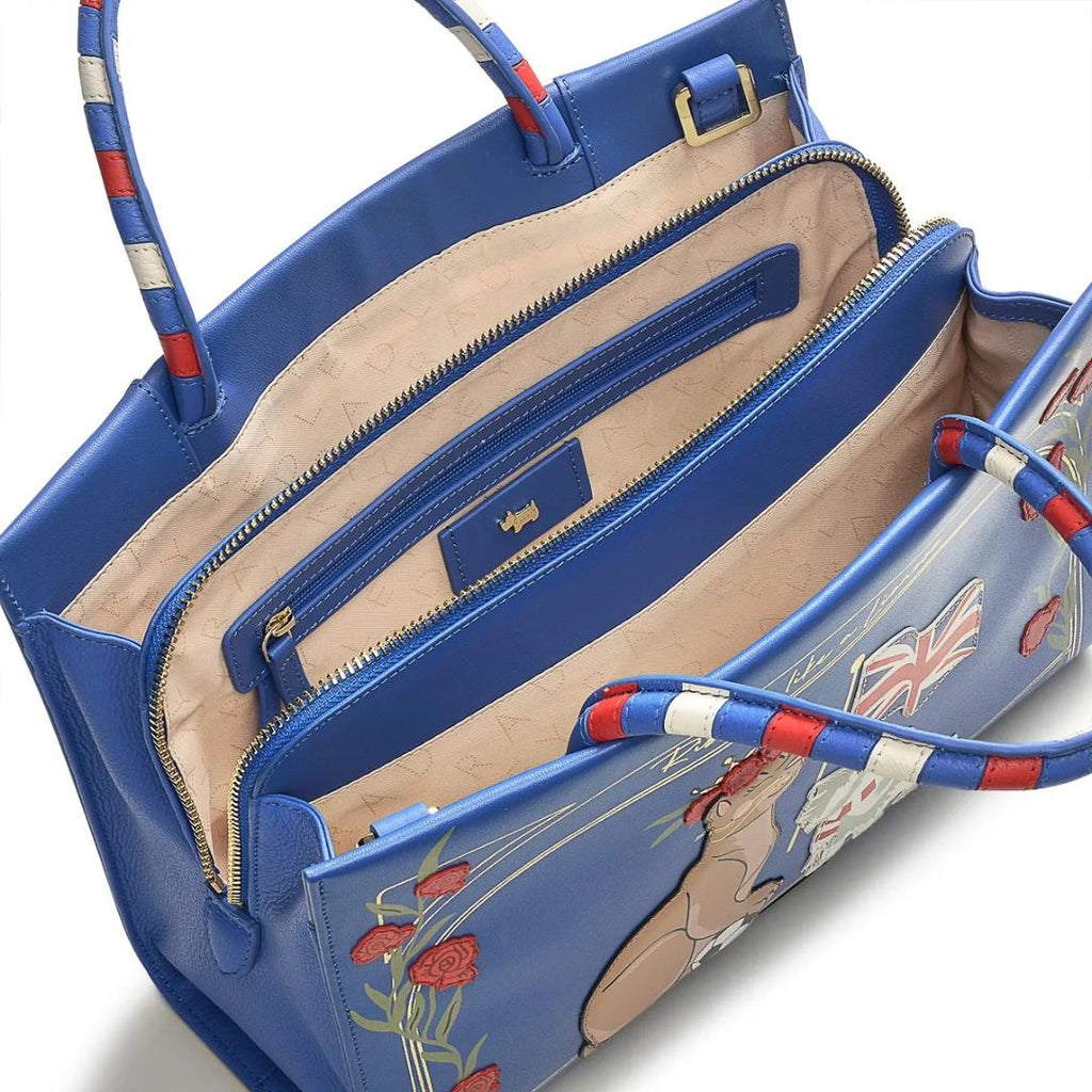 Radley The World Cup Medium Ziptop Multiway Bag - Royal Blue - Beales department store