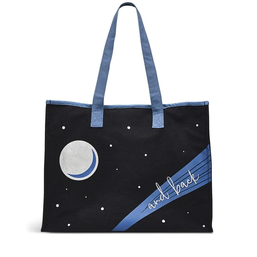 Radley To The Moon And Back Again Large Open Top Tote Bag - Black - Beales department store