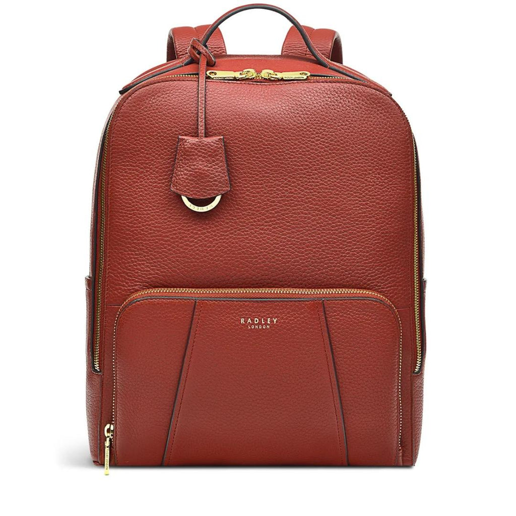 Radley Wood Street 2.0 Medium Ziptop Backpack - Rust - Beales department store