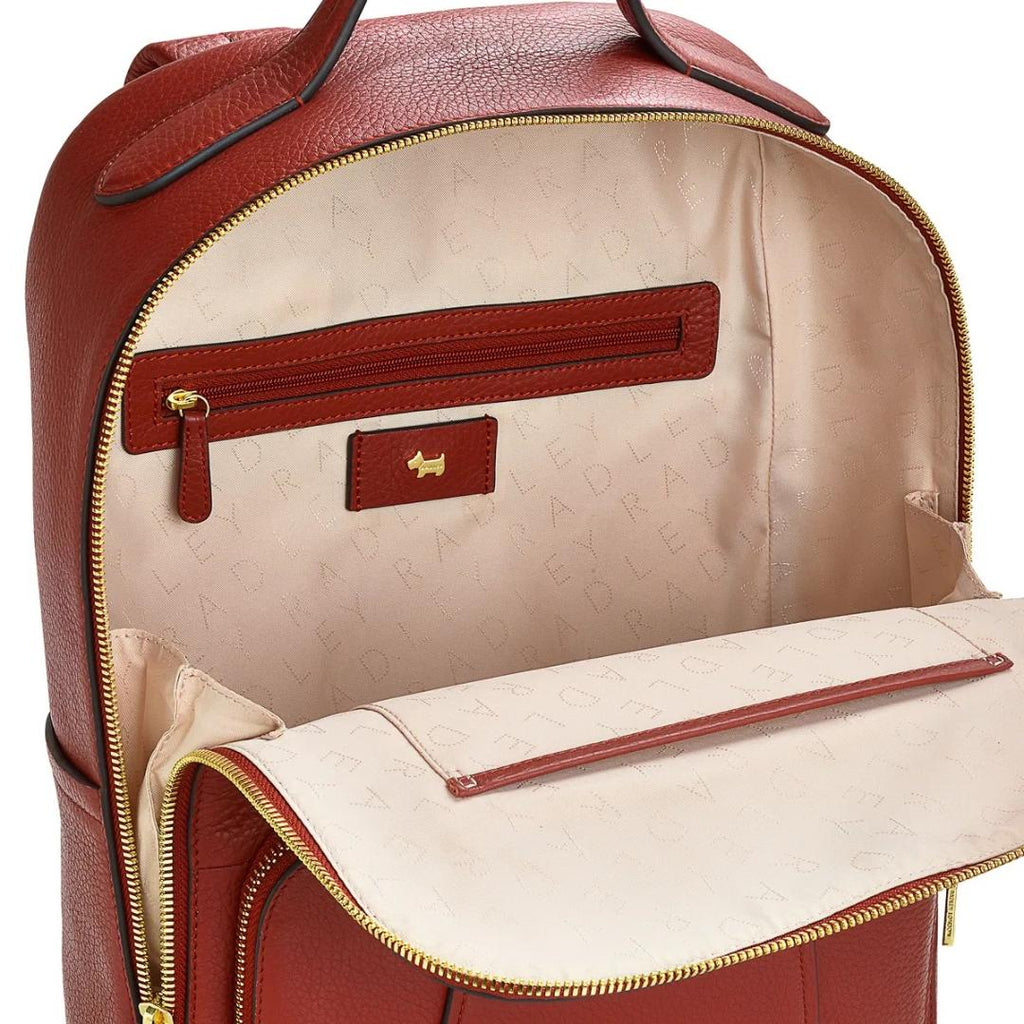 Radley Wood Street 2.0 Medium Ziptop Backpack - Rust - Beales department store